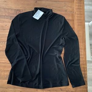 INC international concepts black shear blouse